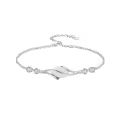 TOUPOP 925 Sterling Silver Oval Gemstone Bracelet Fine Jewelry Gift-0-0