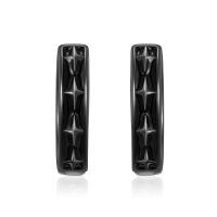 wholesale 925 Sterling Silver Metal Black Onyx Star Studs - 925 Fine Jewelry Minimalist Design for Men & Women-Black