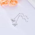 wholesale 925 Sterling Silver Stars & Moons Drop Dangle Threader Earrings w/Tassels for Girls and Women - Hypoallergenic  Set-0-3