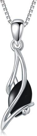 wholesale Sterling Silver Gemstone Pendant Necklace for Women Fine Jewelry Gift-0-0