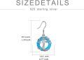 wholesale TOUPOP Tree Of Life Earrings 925 Sterling Silver Family Tree Dangle Drop Earrings Crystal Jewelry Birthday Christmas Gifts For Women Her -0-5