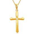 wholesale 14k Gold Cross Pendant With Lab Diamond-0-0