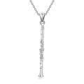 wholesale 925 Sterling Silver Musical Instrument Clarinet Pendant Necklace s for Women-0-0