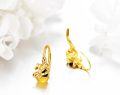wholesale 925 Sterling Silver Gold Plated Honeybee Drop Dangle Hook Earring for Women Girls Gifts-0-3