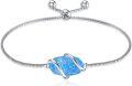 wholesale  Sterling Silver Gemstone Dainty Link Bracelet for Women -0-12