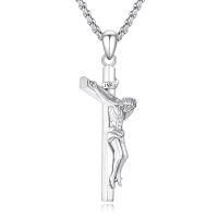 wholesale 925 Sterling Silver Crucifix Cross Jesus Christ Medal Pendant Necklace-Crucifix Cross