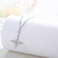 wholesale 925 Sterling Silver Moonstone Star Pendant Necklace for Women Girls -0-1