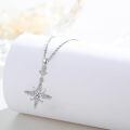 wholesale 925 Sterling Silver Moonstone Star Pendant Necklace for Women Girls -0-1
