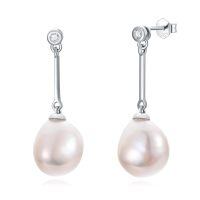 wholesale 925 Sterling Silver Drop Earrings Wholesale With Pearl-Type1