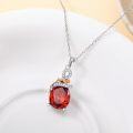 wholesale Sterling Silver Aquamarine Amethyst Ruby Pendant Necklace for Women-0-1