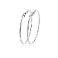 wholesale 925 Sterling Silver Minimalist Circle Hoop Earrings Wholesale For Women-35mm Silver