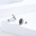 wholesale 925 Sterling Silver Celtic Cross Rune Stud Earrings Norse Viking Jewelry for Men & Women-0-2
