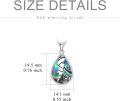wholesale 925 Sterling Silver Volleyball Design Abalone Shell Pendant Necklace for Men & Women-0-4