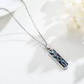 wholesale 925 Sterling Silver Messianic Star Of David Menorah Abalone Shell Pendant Necklace-0-2