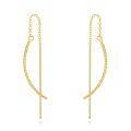 wholesale 14K Gold Threader Earrings with Bar Design, Hypoallergenic Nickel-Free, Perfect Gift for Women for Any Occasion-0-0