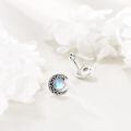 wholesale 925 Sterling Silver Celtic Knot Moonstone Stud Earrings for Women and Men-0-4