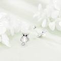 wholesale 925 Sterling Silver Pearl Owl Stud Earrings - Adorable Animal Jewelry for Women and Girls-0-1