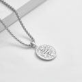 wholesale 925 Sterling Silver St Benedict Medal Necklace for Men Women Catholic Jewelry Protection Gift 36 Chain-0-2