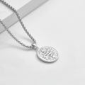 wholesale 925 Sterling Silver St Benedict Medal Necklace for Men Women Catholic Jewelry Protection Gift 36 Chain-0-2