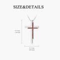 wholesale Sterling Silver Cross Pendant Necklace for Women Jewelry Gift-0-6