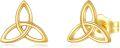 wholesale 14K Gold Celtic Knot Stud Earrings - Irish for Women-0-0