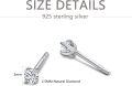 wholesale 925 Sterling Silver Natural Diamond Cluster Flower Stud Earrings for Women-0-4