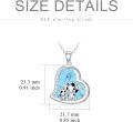 wholesale Sterling Silver Stone Cute Animal Pendant Necklace for Couples Sister Daughter Mother Birthday Gift-0-95