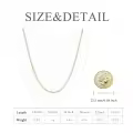 wholesale 925 Sterling Silver Green Cubic Zirconia Tennis Necklace 14-26 Chain Length  for Women and Men-0-25