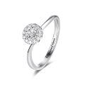 TOUPOP Sterling Silver Moissanite D Color Vvs1 Lab Created Diamond Promise Engagement Wedding Rings Gift-0-0
