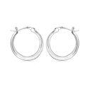 wholesale 925 Sterling Silver White Opal CZ Small Round Hoop Earrings for Women-0-0