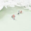 wholesale TOUPOP Tulips Earrings For Women 925 Sterling Silver Flower Tulips Stud Earrings Flower Jewelry Turlips Gifts Christmas Xmas Birthday Gifts For Her Women Mom Grandma -0-5