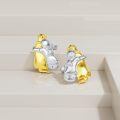 wholesale Silver 925 Sterling Silver Animal Stud Earrings Dog Penguin Gold Plated  for Women Girls-0-4