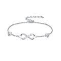 wholesale 925 Sterling Silver Infinity Heart Bracelet for Women Mother's Day s from Daughter Son-0-0