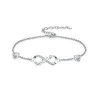 wholesale 925 Sterling Silver Infinity Heart Bracelet for Women Mother's Day s from Daughter Son-Infinity Grandma Bracelet 7\"-9\"