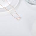 wholesale 14k White Gold Simple Freshwater Pearl Necklace-0-14