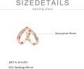 wholesale TOUPOP Personalized Rose Gold Plated Moissanite Couple Rings Set 925 Sterling Silver Customized Engraved Name Rose Gold Engagement Promise Rings Anniversary Birthday Christmas Gifts For Him And Her -0-3