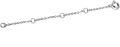 wholesale  Gold 10K 2 3 4 Inch Dainty Durable Chain Extender for Jewelry ( chars)-0-36