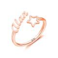 TOUPOP 14K Gold Star Custom Name Ring For Women Mother's Day Gift-0-2