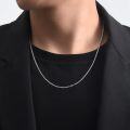 wholesale 925 Sterling Silver Box Link Chain Necklace 18-36 for Men/Women/Girls-0-1