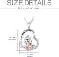 wholesale Sterling Silver Stone Cute Animal Pendant Necklace for Couples Sister Daughter Mother Birthday Gift-0-30