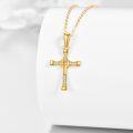 wholesale 14K Gold Celtic Knot Cross Infinity Love Heart Pendant Necklace-0-1