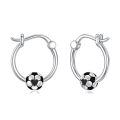 TOUPOP Sterling Silver Softball Golf Volleyball Soccer Football Basketball Hoop Earrings Sports Jewelry-0-0