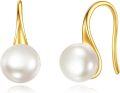 wholesale 14K Gold Pearl Dangle Earring for Women Girls Elegant Fashion s Accessories -0-0