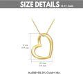wholesale 14K Gold Open Heart Pendant Necklace for Women Minimalist Fine s for Her-0-9