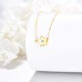 wholesale 14K Gold Diamond Star Pendant Chain Necklace for Women-0-3