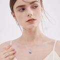 TOUPOP Sterling Silver Moonstone Butterfly Pendant Necklace-0-2