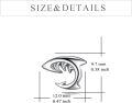 wholesale 925 Sterling Silver Shark Stud Earrings 3D Design Jewelry for Women Girls Gift Idea Minimalist Fashion Accessories Hypoallergenic Safe Nickel Free  Posts and Backs (Shark)-0-3