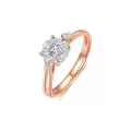 TOUPOP 925 Sterling Silver & 1ct D/VVS1 Moissanite Women's Rings-0-0