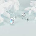 wholesale 925 Sterling Silver Moonstone Teardrop Stud Earrings for Women Gift Ideas-0-3
