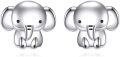 wholesale 925 Sterling Silver Elephant Stud Earrings Animal s for Women Girls Kids-0-0